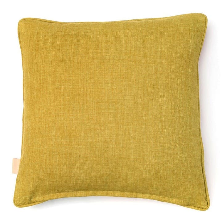 Geometric Silk Cushion, 46 x 46cm, Green Blocks