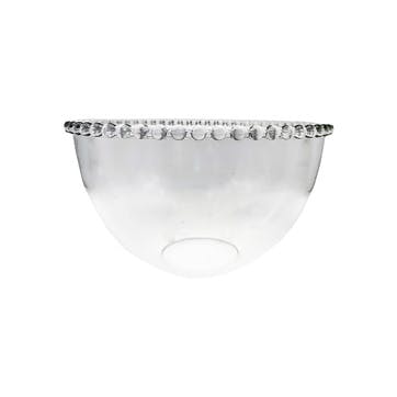 Pearl Glass Bowl 21cm, Clear