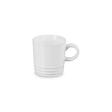 Stoneware Espresso Mug, 100ml, White