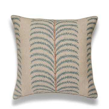 Areca Cushion Cover L56 x W56cm, Seafoam
