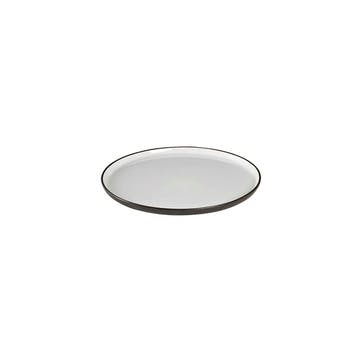 Esrum Stoneware Side Plate, Ivory/Grey