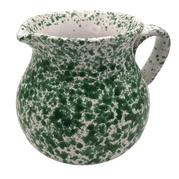 Splatter Jug H16cm, Green