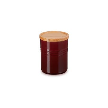 Stoneware Storage Jar with Wooden Lid Medium, Rhone
