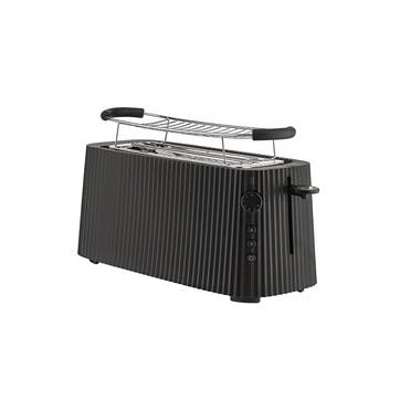 Plisse 4 Slice Toaster L46.5 x W25 x H18.5cm, Black