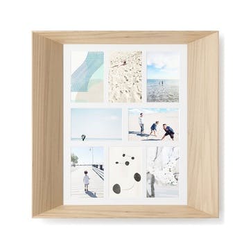 Lookout Multi Photo Frame 4 x 6", Natural