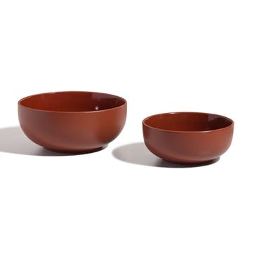 Serving Bowls, Terracotta