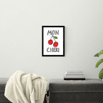 Karin Akesson Mon Cheri Print A3, Black Frame