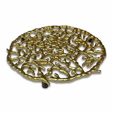 Coral Trivet D23cm, Gold