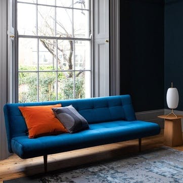 Hinge Luxe Velvet Sofa Bed, Royal Blue