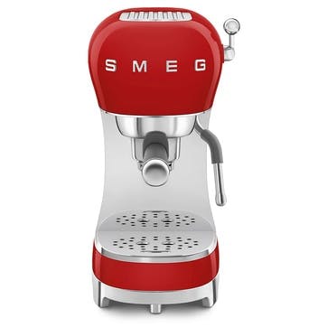 50's Style Espresso Coffee Machine, Red