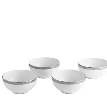 Lace 12 Piece Dinnerware Set , Platinum