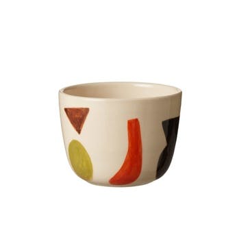 Clachan Abstract Multi Colour Cup, H7cm