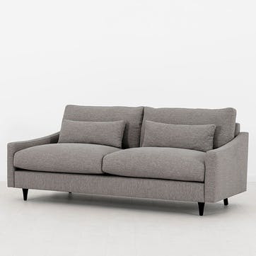 Model 07 Linen 3 Seater Sofa, Shadow