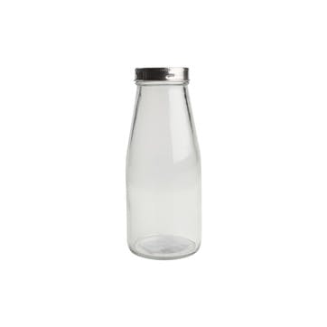 Small Glass Bottle With Stainless Steel Lid