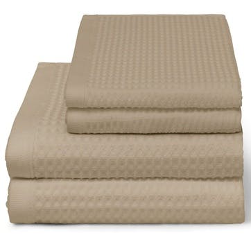 Waffle Hand Towel, H50 x W70cm, Taupe