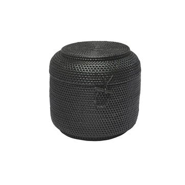 Cino Storage Basket, 33.5cm, Black