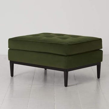 Model 02 Velvet Ottoman, Vine