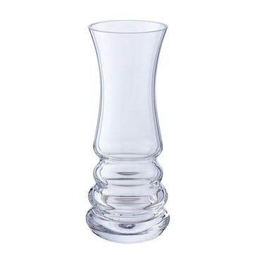 Small vase, H17cm, Dartington, Wibble, clear
