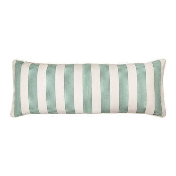 Park Stripe Lumbar Cushion H35 x L95cm, Green