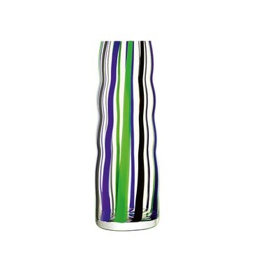 Folk Vase H42cm, Black/Blue/Green