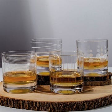 Cheers Set of 4 Tumblers 360ml, Clear