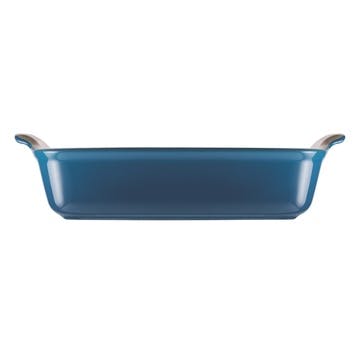 Stoneware Rectangular Dish - 26cm; Marseille Blue