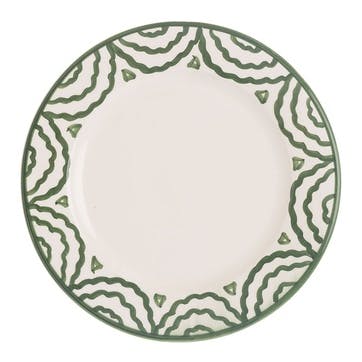 Tabla Set of 2 Side Plates D20cm, Green