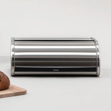 Roll Top Bread Bin, Matt Steel