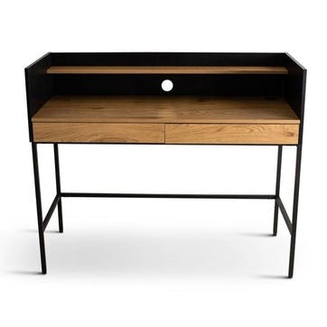 Otto Smart Desk, Oak and Black