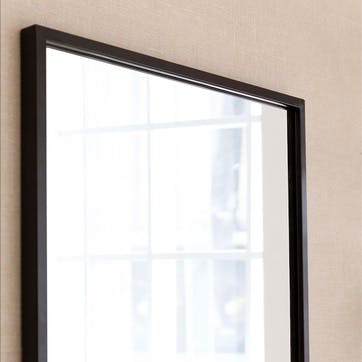 Avening Rectangular Wall Mirror L120 x W50cm, Black