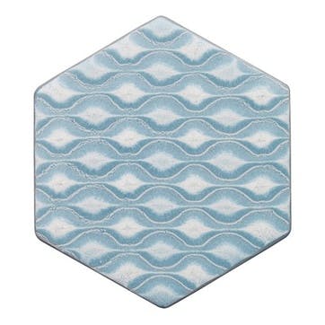 Accent tile, 10 x 15cm, Denby, Impression Blue, blue