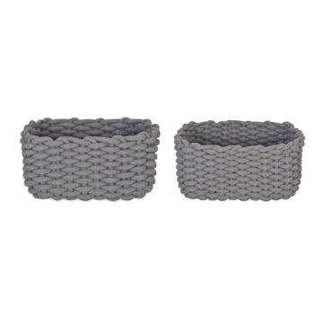Chesil Rectangular Baskets, Set of 2