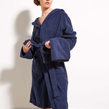 Brixton Bath Robe, Small, Midnight