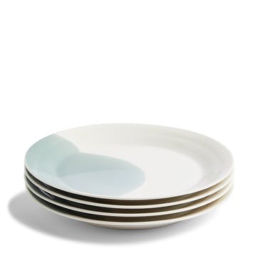 Signature 1815 Set of 4 Plates D29cm, Green