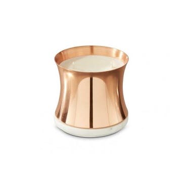 Large 2 wick scented candle, D9.5 x H9.2cm, Tom Dixon, London, copper