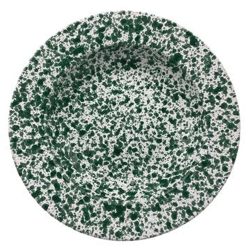 Splatter Pasta Plate D23cm, Green