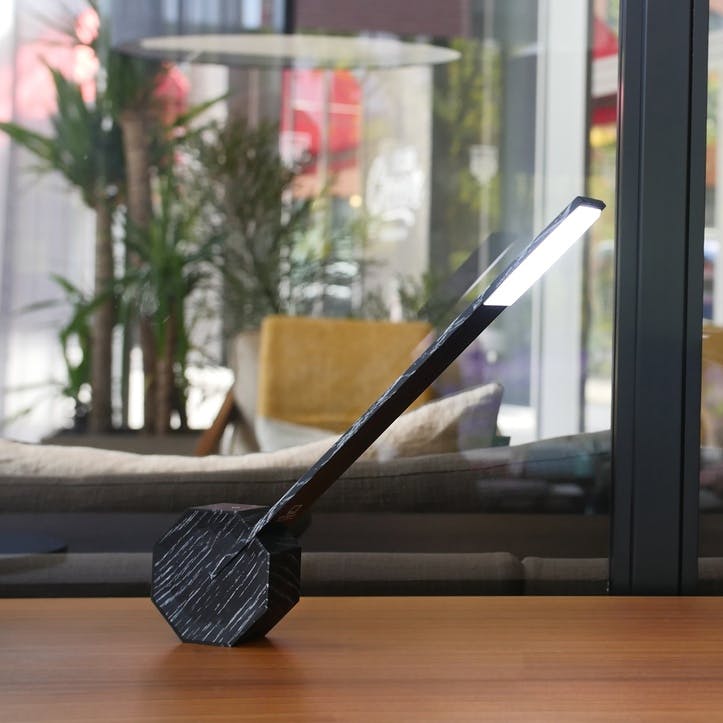 Octagon One Desk Lamp, 38cm, Black