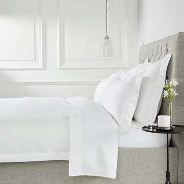 Cavendish Duvet Cover, Super King, White