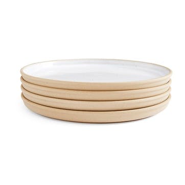 Minerals Set of 4 Dinner Plates D26.5cm, Moonstone