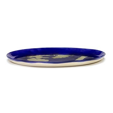 Ottolenghi Serving platter, D35, Blue And Gold