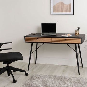 Anders Smart Desk, Oak and Black