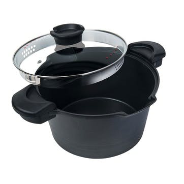 Innovative Non-Stick Stock and Pasta Pot  23cm /4.7L, Black