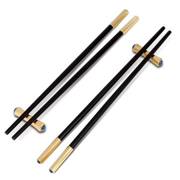 Zen Set of 2 Chopsticks L24cm, Black