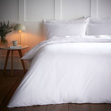 200Tc Cooling Tencel Super King Fitted Sheet, White