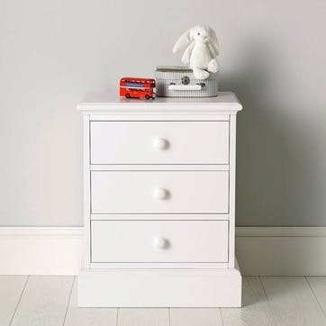 Classic Bedside Table, White