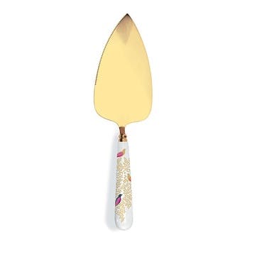 Cake slice, 25cm, Sara Miller London, Chelsea Collection, cream/gold