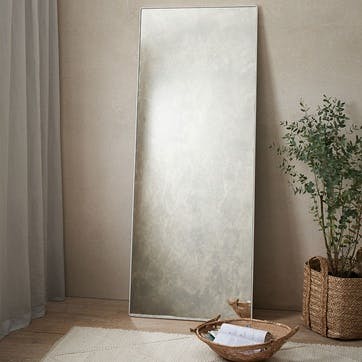 Chiltern Fine Metal Floor Mirror, White