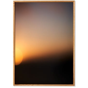 Sunset 02 Framed Print 50 x 70cm, Orange