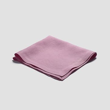 Linen Set of 4 Napkins 45 x 45cm, Raspberry