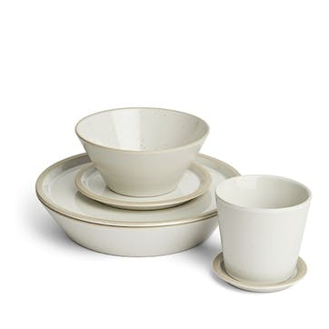 Urban Dining 6 Piece Dinnerware Set  , White